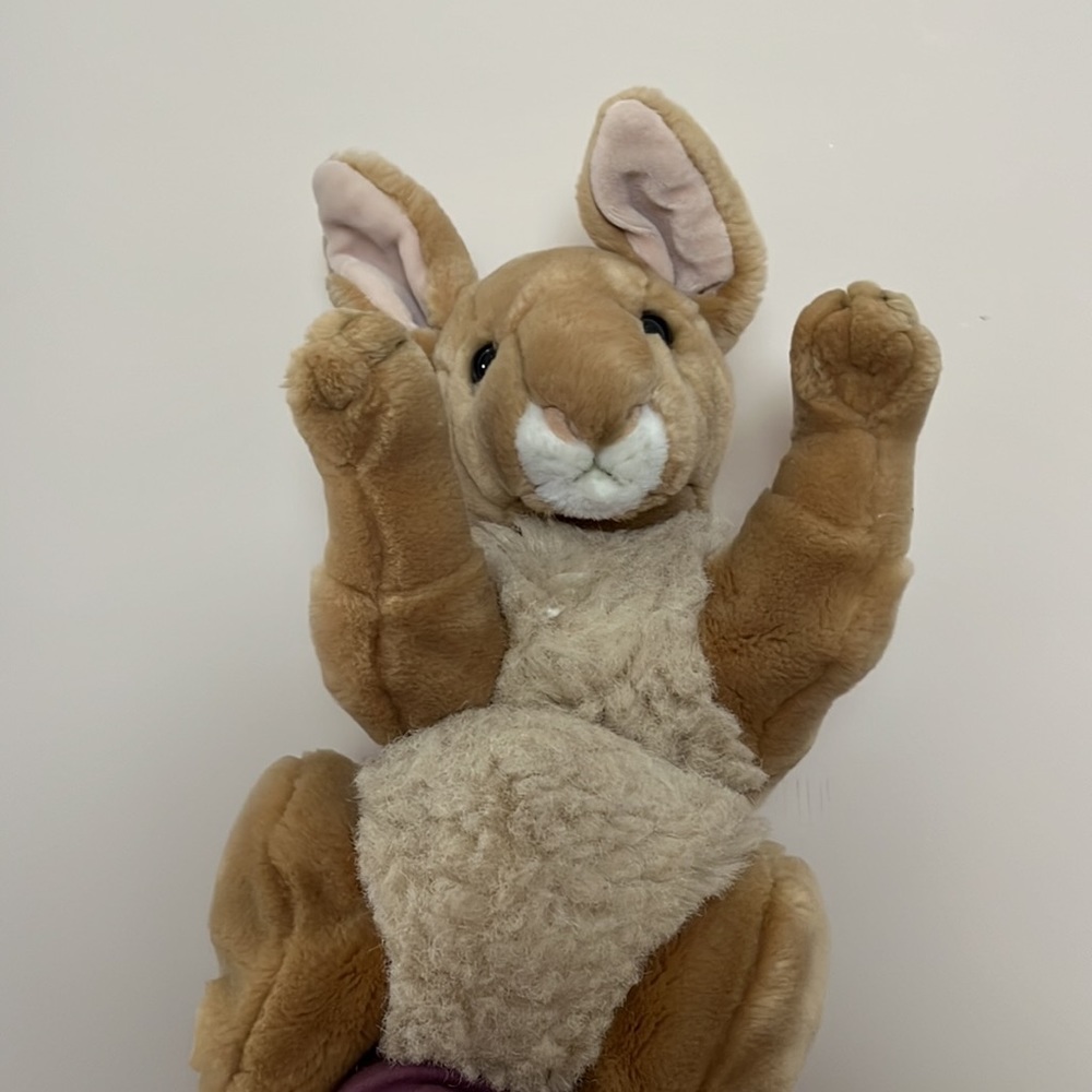 Kangaroo plush hand puppet
